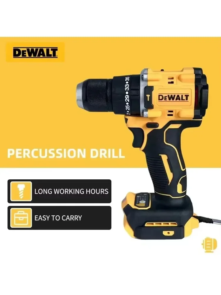 

2025 DeWalt DCD805 20V Brushless Ferramenta Elétrica Chave De Fenda Broca Brushless Cordless Impact Drill 1/2 Construction Tool