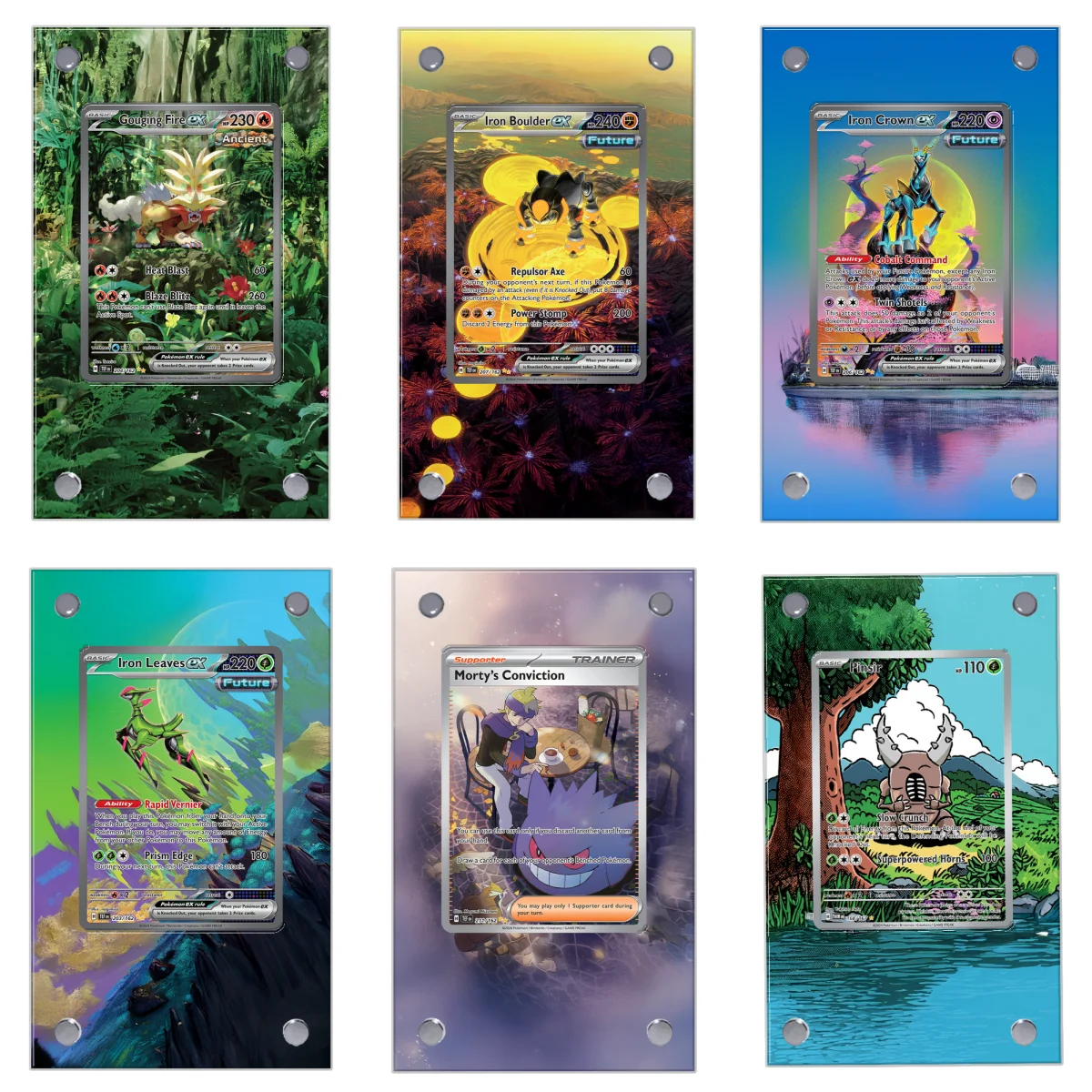 

Pokemon Pinsir lron Crown Morty Extended Art Display Case Collection Card Extended Painting Psa Anime Display Rack Excluding