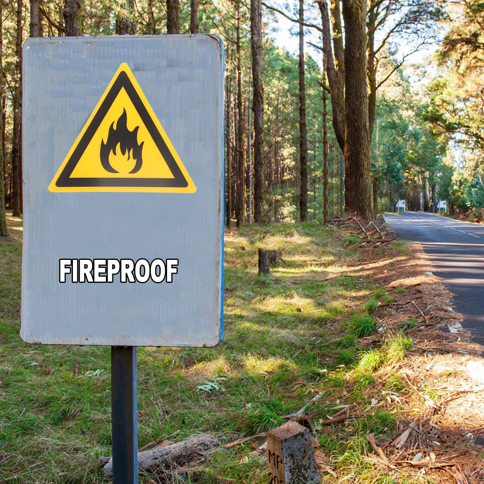 

Caution Signs Durable Reliable Fire Safety Warning Decals Easy to Install for Factories Schools Public Places