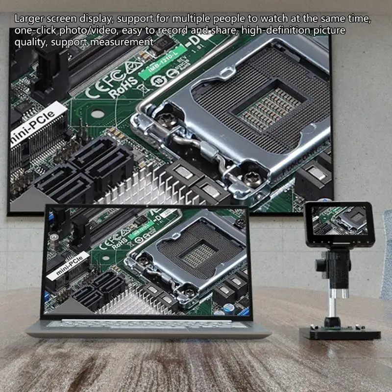 Microscope numérique numérique 4xba 4,3 pouces