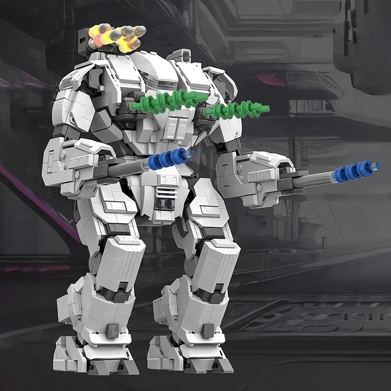 

Moc Battleteched строительные блоки: Фантастическая модель робота-молотков, экшн-фигурка, конструктор, игрушки, рождественские подарки