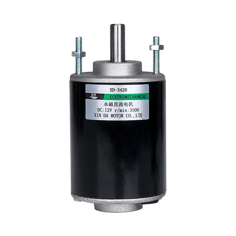 12V DC Motor 24V Speed Regulating Motor 30W Miniature High Speed Reverse 3420 Hollow Shaft Motor