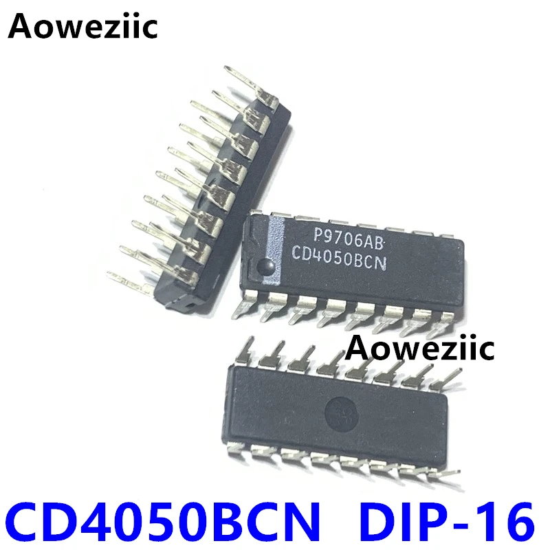 Circuito Integrado DIP-16 Original CD4050BCN Inline, Novo