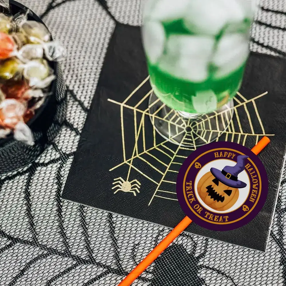 60-100 teile/paket glücklich Halloween Aufkleber Kürbis Geist handgemachte Paket Versiegelung Etikett Halloween Urlaub Geschenk DIY Dekor Aufkleber