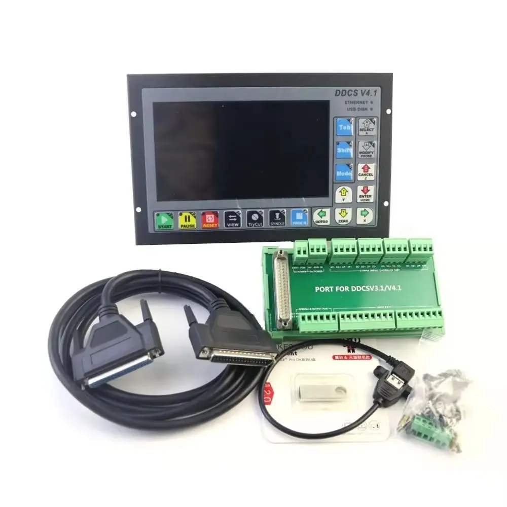 Cnc DDCSV4.1 Cnc Controller 3/4 Axis Offline Motion Control System Engraving Machine With Handwheel Mpg