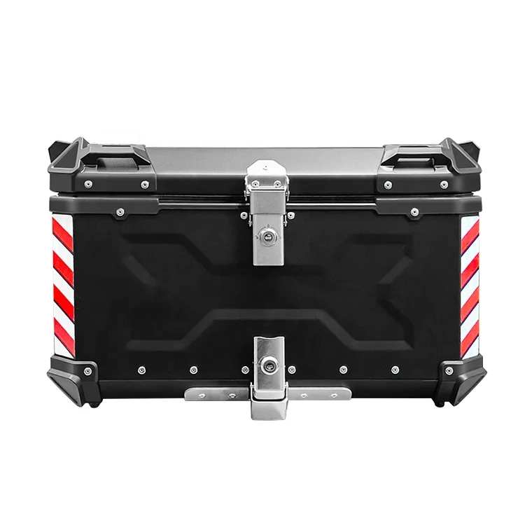 

65L Black F2-MOTO Motorcycle Trunk Aluminum Tail Boxes Top Case Motorcycles