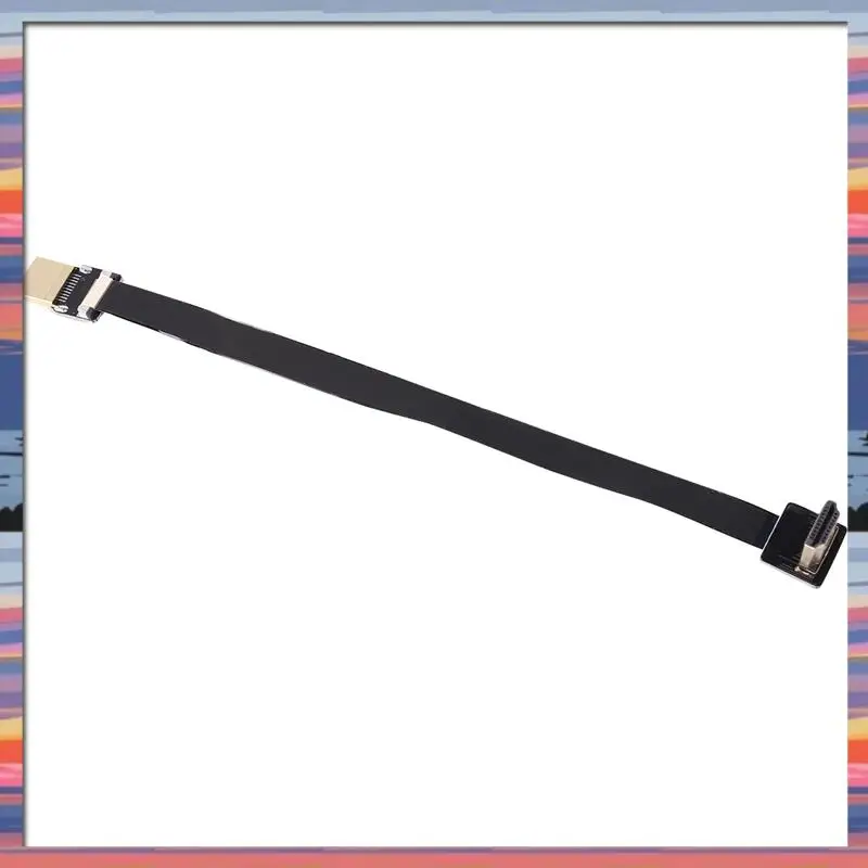 AC18 (Garantizzato) 2X Fpv Maschio A Up Angolato 90D Maschio Hdtv Fpc Cavo Piatto Per Fpv Hdtv Multicopter Fotografia Aerea 20Cm