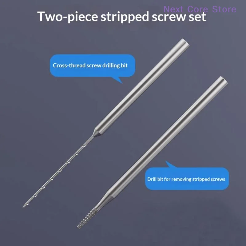 [NC]1/2Pcs Phone Repair Tool Metal Piercing And Sliding Drill Bit Quickly Remove The Slipped Screws Without Damaging The Frame