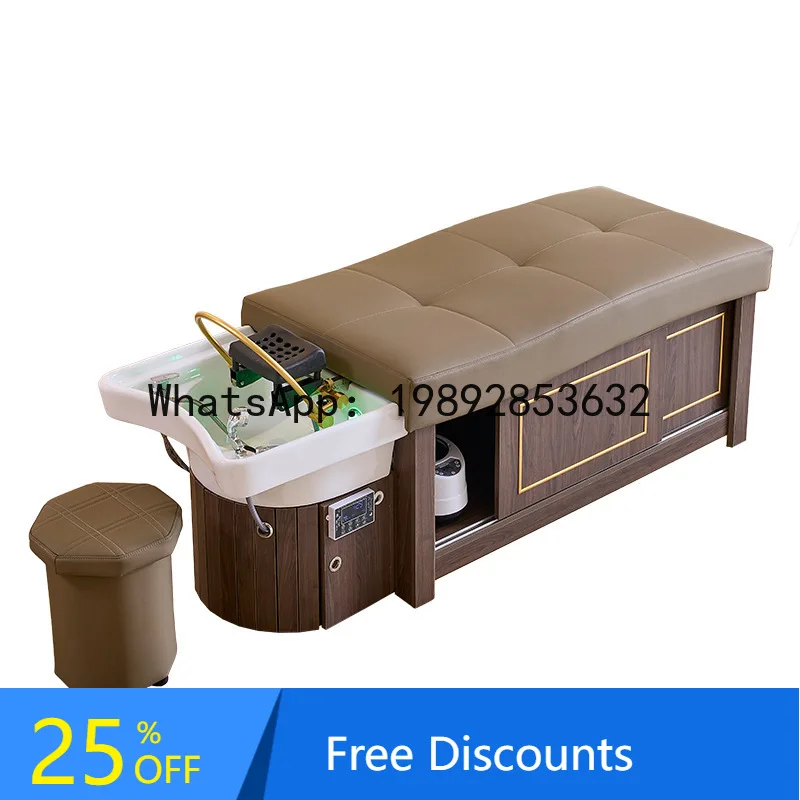

YFY Thai Head Spa Bed Shampoo Bed Steaming Water Heater Water Circulation Integrated Beauty Salon Hair Salon Barber Shop Special