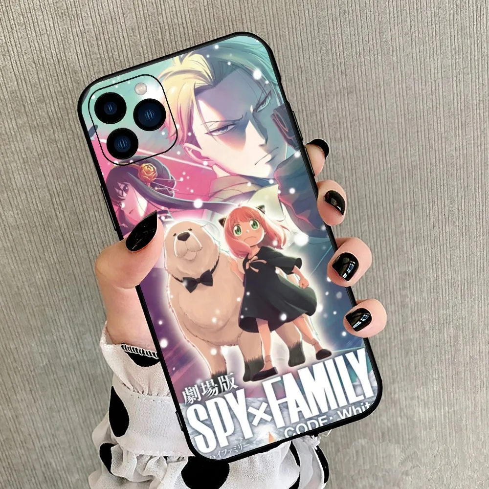 bilibili Anime SPY x FAMILY CODE White B Phone Case For iPhone 8 11 12 13 14 15 Mini X XR XS PRO MAX Plus Shell