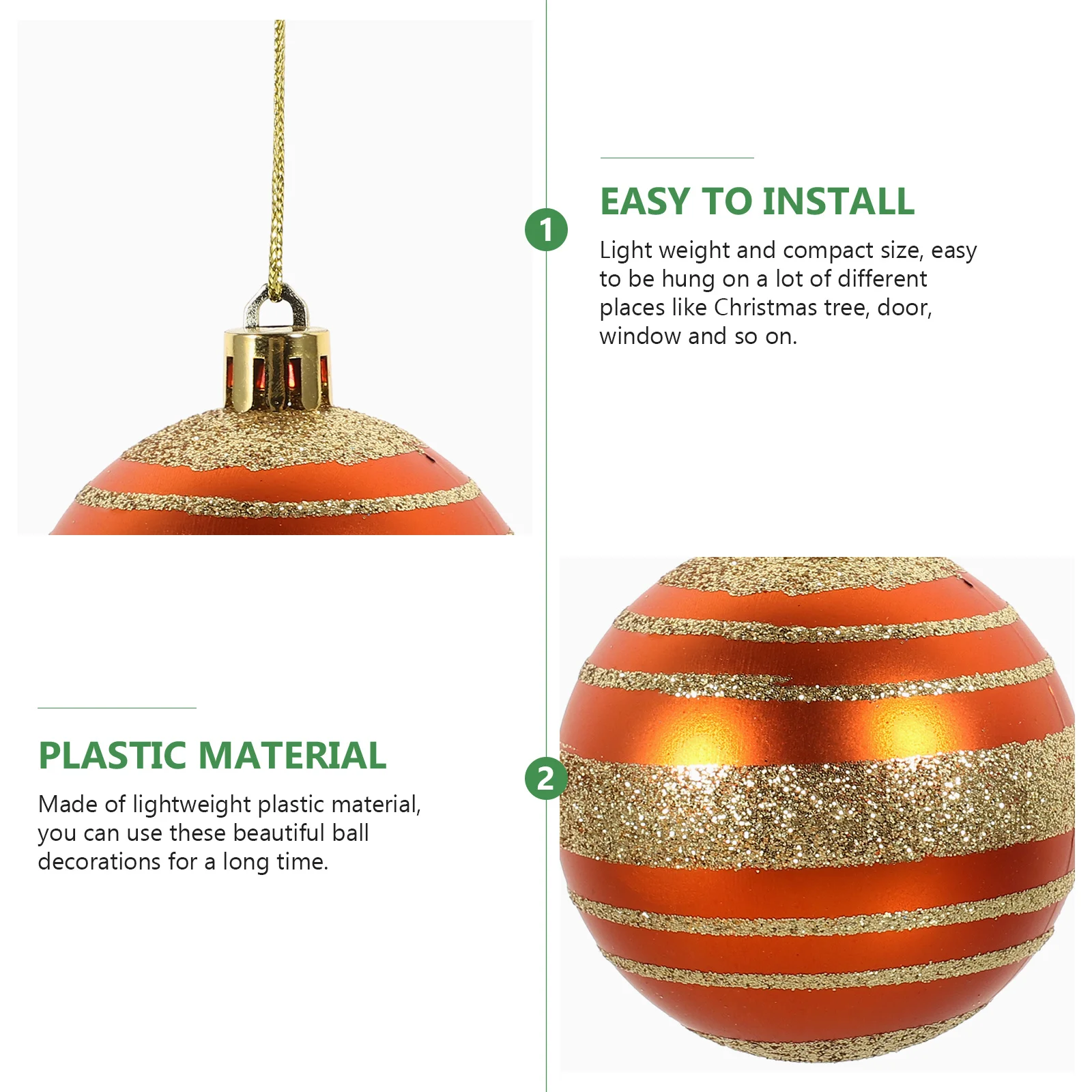 

42Pcs Xmas Party Ornaments Festive Hanging Decor Colorful Design Suitable for Tree Fireplace Tabletop Christmas Tree Decorations