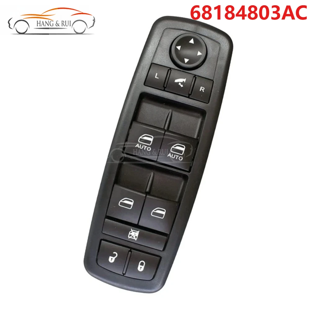 

68184803AC For Jeep Grand Cherokee 2014 2015 2016 Car Power Window Master Switch Button Blue Light 56046826AE 68184803AB