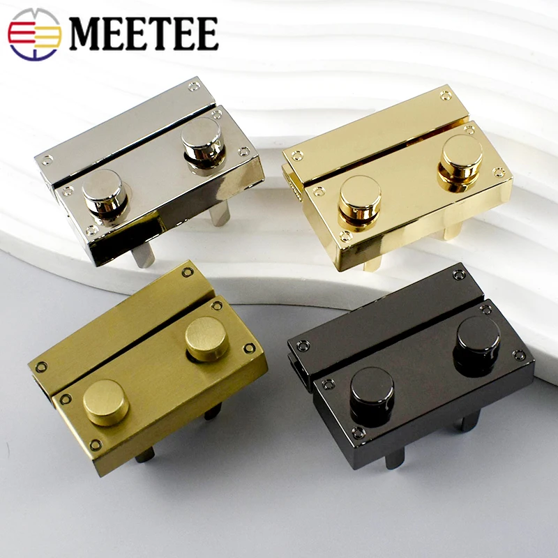 

2/5/10Pcs Meetee 27*41mm Metal Buckles Women's Bag Twist Lock Buckle Purse Decor Closure Clasp Hardware Accessories for Handbags