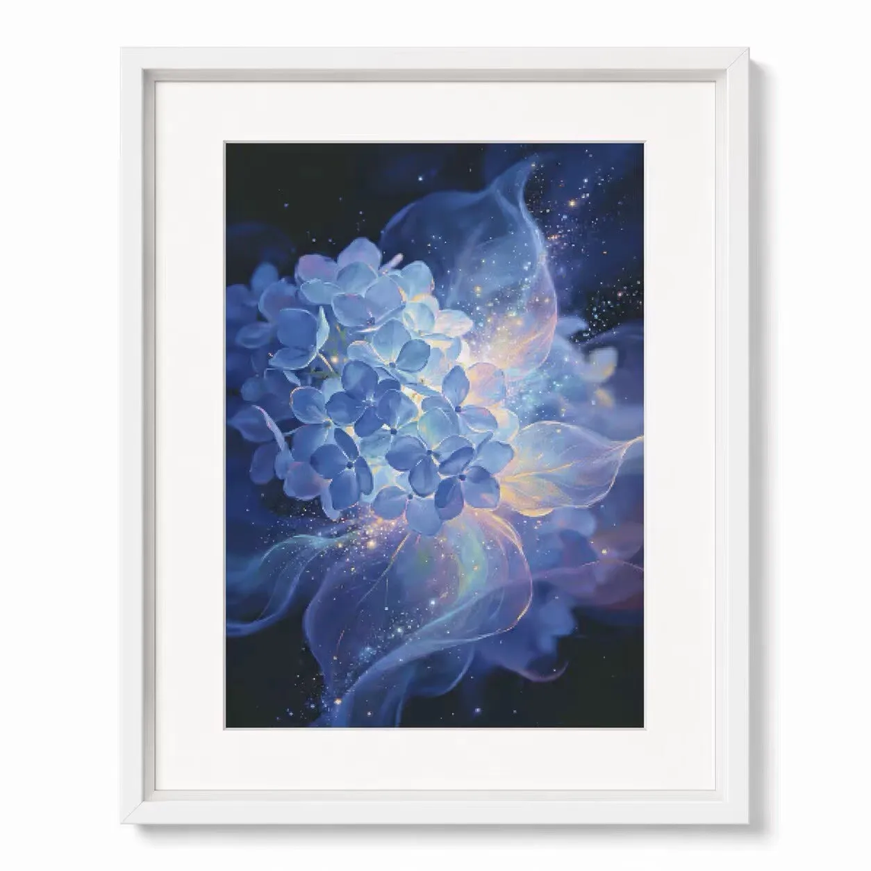 

ZZ8729- Star Falling Hydrangea 14CT 16CT 18CT Stamped Cross Stitch DIY Set Pattern Kit Needlework Embroidery 122 colors