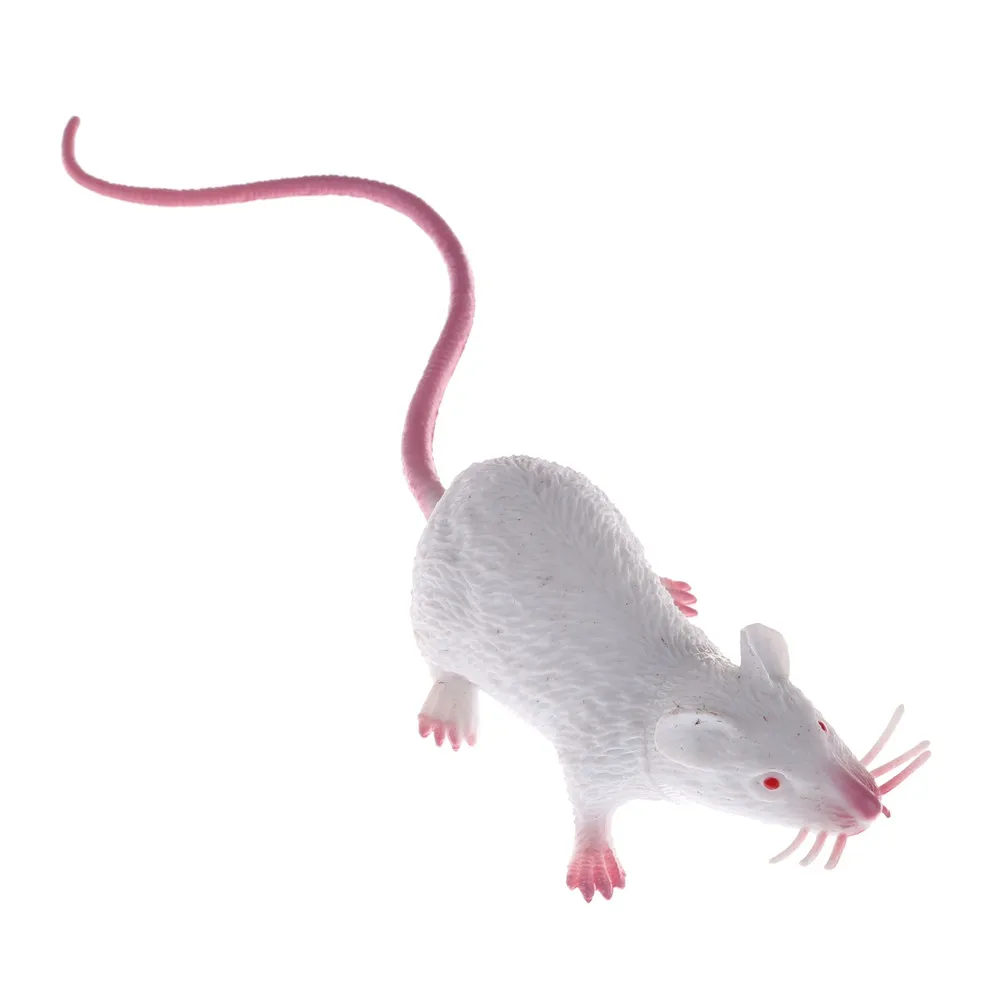 22cm Small Rat Fake Lifelike Mouse Model Prop Halloween Gift Toy Party Decor Practical Jokes Novelty Funny Toys For Kids Gift