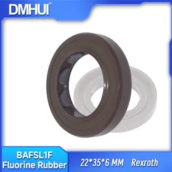 DMHUI High-end Rotary Rubber Ring High Pressure Oil Seals BAFSL1F Type 22x35x6 mm FKM FPM Material for Hydraulic Pump