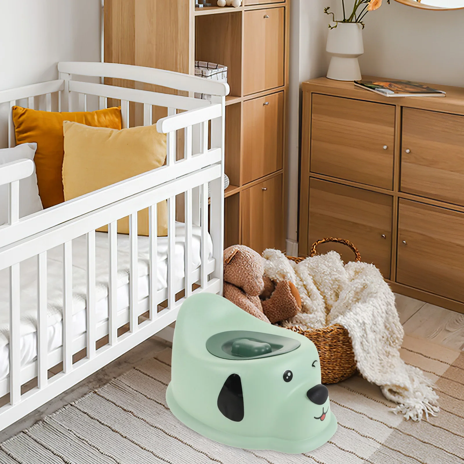 

Children's Potty Training Toilet Cute Cartoon Design Lid Comfortable Baby Girls Toilet Seat Portable Toddler Potty Training