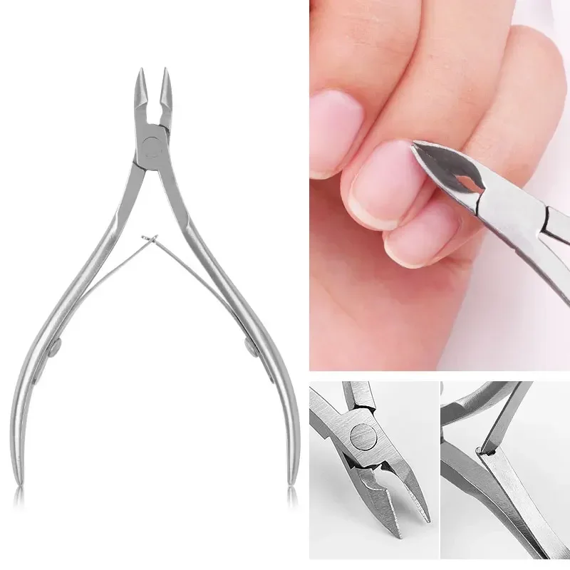 1Pcs Professional Cuticle Nippers for Nail Extremely Sharp Stainless Steel Cuticle Trimmer Nail Dead Skin Cutter Manicure Tool