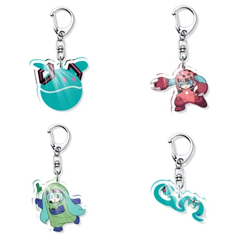 Llavero de acrílico Hatsune Miku Gundam Gquuuuuux Cobrand, colgante para bolso