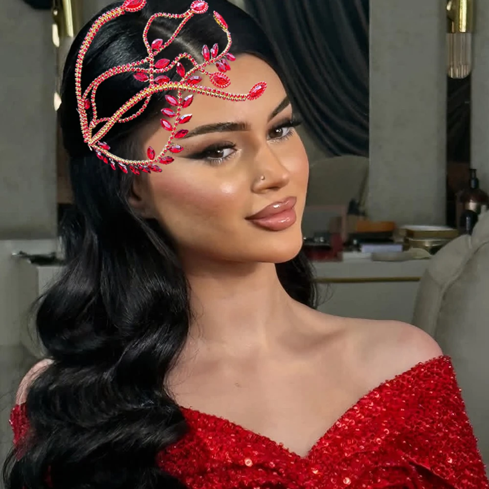 

DZ333 Модная свадебная цепочка для волос со стразами, украшения на голову для женщин, многослойный декор для волос для вечеринок, повседневной и свадебной одежды