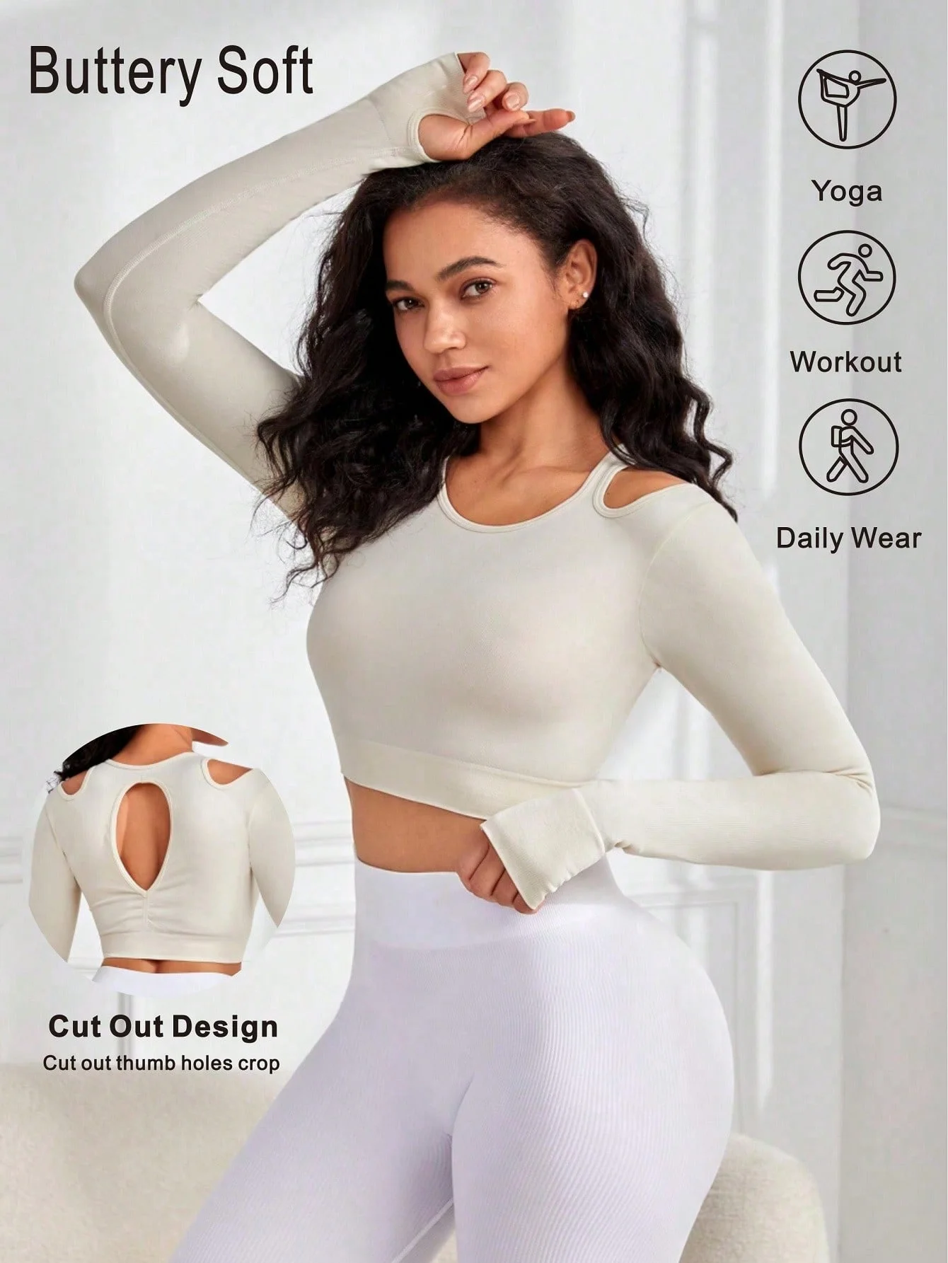 

Long Sleeve Yoga Shirts Sport Top Fitness Clothes Wear for Women Gym Femme Running