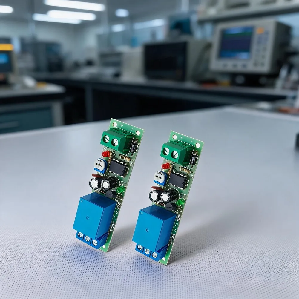 2Pack DC12V NE555 Delay Off On Timer Module Adjustable 0-60 Seconds Relay Switch Board For Home Garden Electrical Control