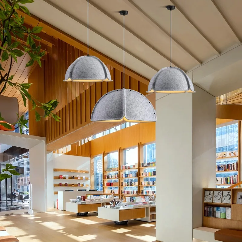 

Датский креативный звукопоглощающий фетровый подвесной светильник для чая, ресторана, офиса, минималистского дизайнера, инженерного ресторана