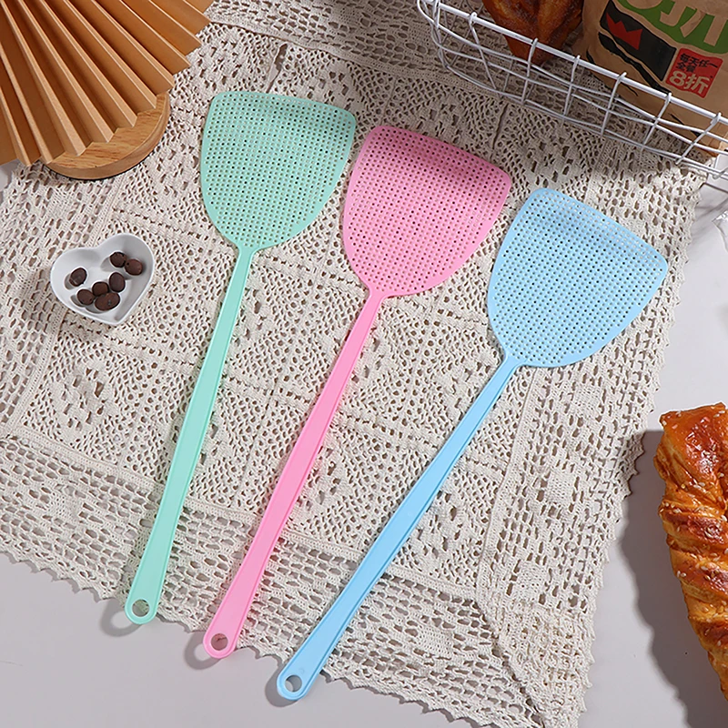 1Pc Plastic Fly Swatter Beat Insect Flies Pat Anti-mosquito Shoot Fly Pest Control Mosquito Fly Catcher Home Kitchen Tool