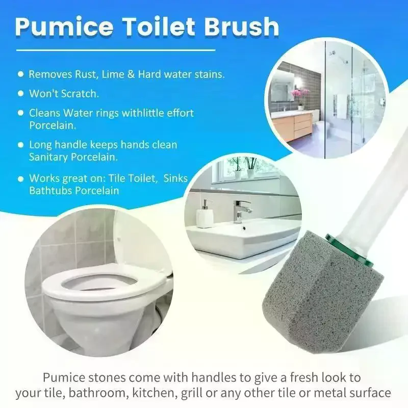 1Pcs Pumice Stone Toilet Bowl Cleaner Non-Toxic Deep Decontamination Multipurpose for Household Bathroom Cleaning Use