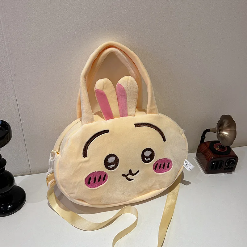 Chiikawas sac à main en peluche mignon Usagi Hachiware sac à bandoulière filles grande capacité sac à bandoulière mode sacs de rangement portables cadeau