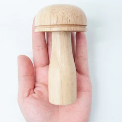 Wooden Mushroom Repair Tool Portable Sewing Tool Storage Clothes Socks Creative Handicraft Needle Holder DIY Sewing Parts