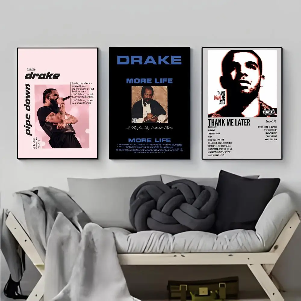 Chart-Topping Rap Star D-Drake Poster Elegant Indoor Artwork Design & Contemporary Home Decor