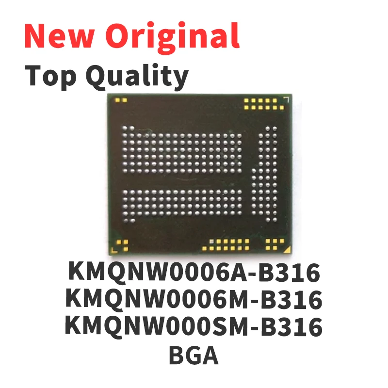 (1 Piece) KMQNW0006A-B316 KMQNW0006M-B316 KMQNW000SM-B316 KMQN1000SM-B316 KMFN60012M-B214 KMF720012M-B214 BGA Original