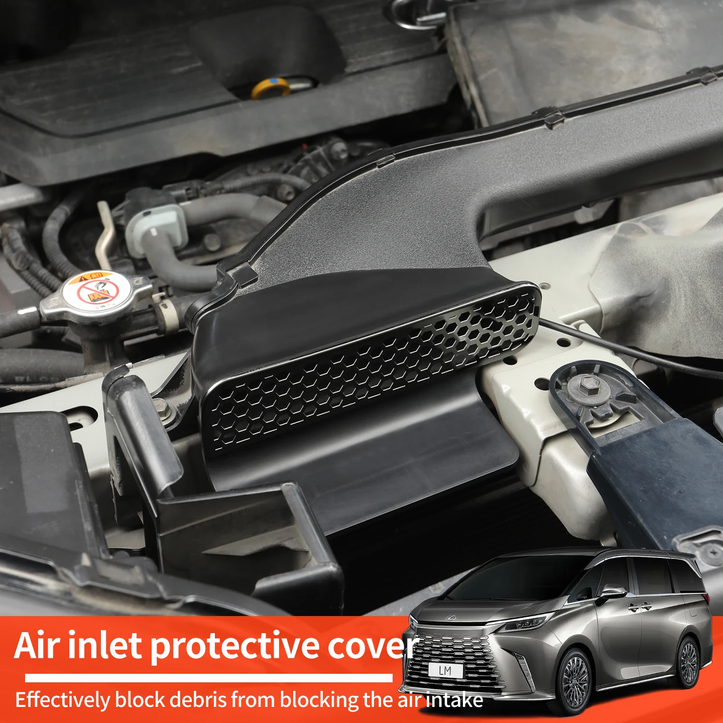 

For 2023-2026 Lexus LM350h LM500h engine intake protective cover modification parts