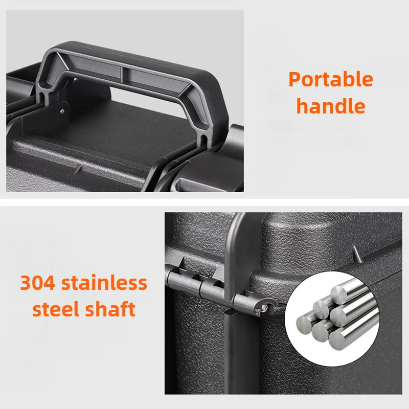 Cassetta degli attrezzi hardware Scatola protettiva per strumenti Custodia portatile multifunzionale per batteria al litio Organizzatore di strumenti con spponage