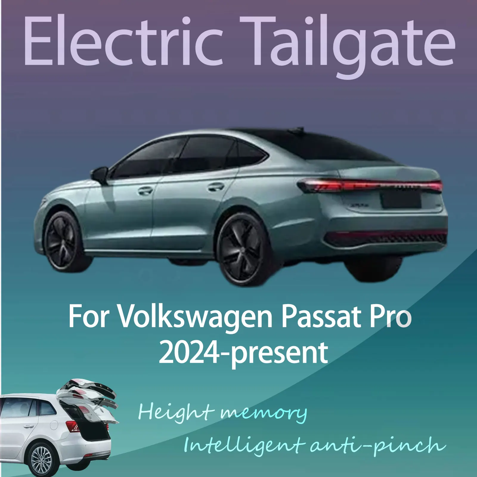For Volkswagen Passat Pro 2024-present Electric Modified Tailgate Intelligent Height Automatic Lifting Key-Controlled