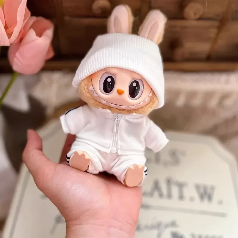 17cm Labubu Macaron Sport Outfit - Adorable Doll Clothes Set