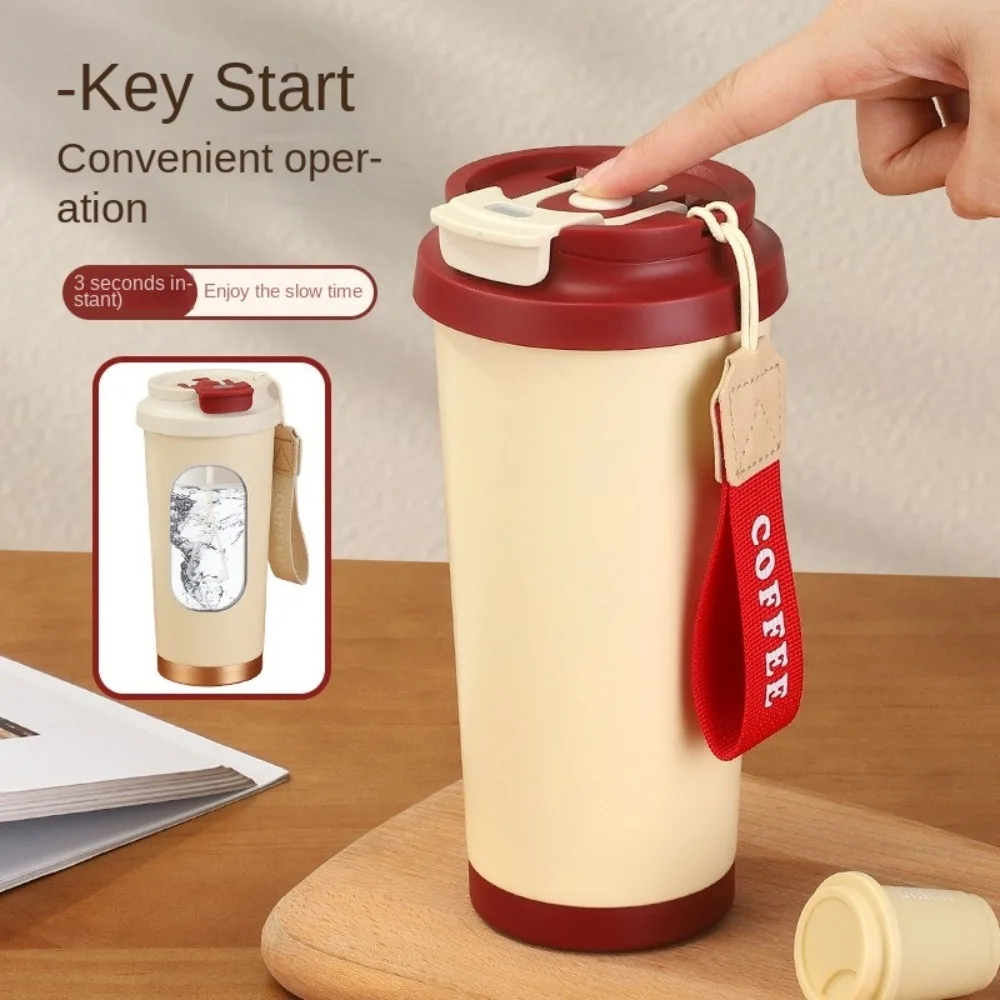 

500ml Coffee Stir Cup Leak proof Type-C Charge Automatic Self Stirring Mug Heat-resistant Stainless Steel Electric Stirrer Mug