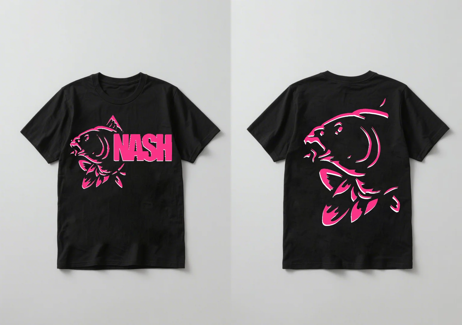 

2025 new style of fashionable and trendy fishing print short-sleeved shirt is suitable for both men women versatile and casual