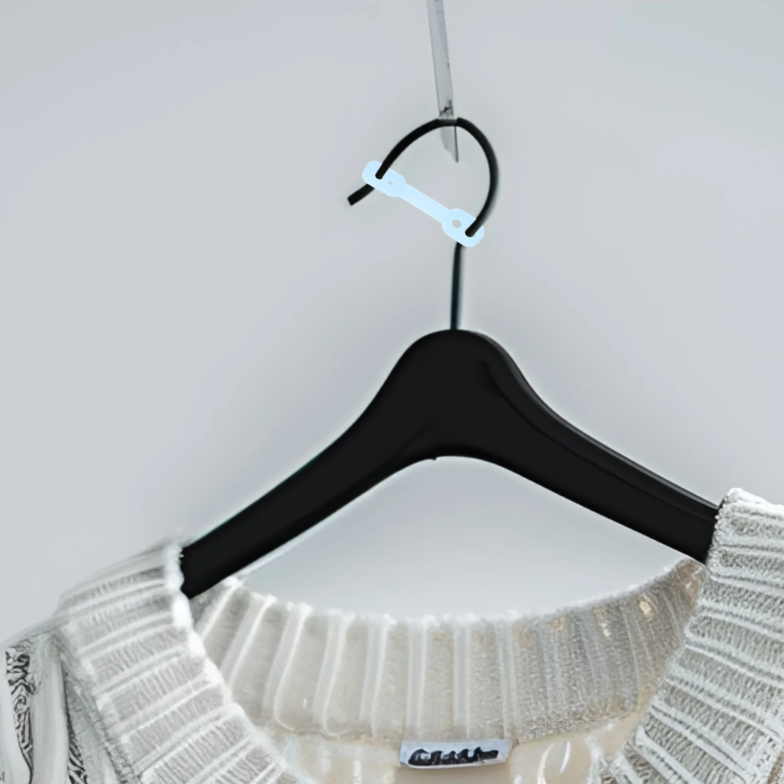 

100Pcs Windproof Clothes Hanger Fixed Buckle Silicone Strip Non-Slip Drying Rack Clips Indoor Outdoor Use Hanger Hooks Clip