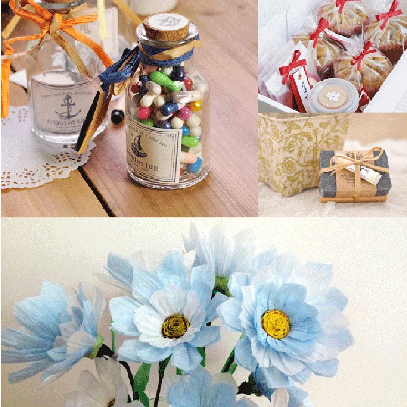 20 متر لفة صغيرة الرافية غزل للحياكة اليدوية الكروشيه ودية غزل الخبز الهدايا التعبئة والتغليف حزام حبل الكروشيه الصيف قبعة أكياس