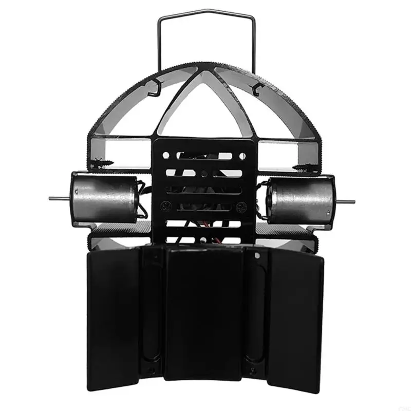 DY4206 Stove Oven Fan Heat Powered 18 Quiet Three Motors Fireplace Fans Non Electricity Save Energy Chimney Fan C7AC