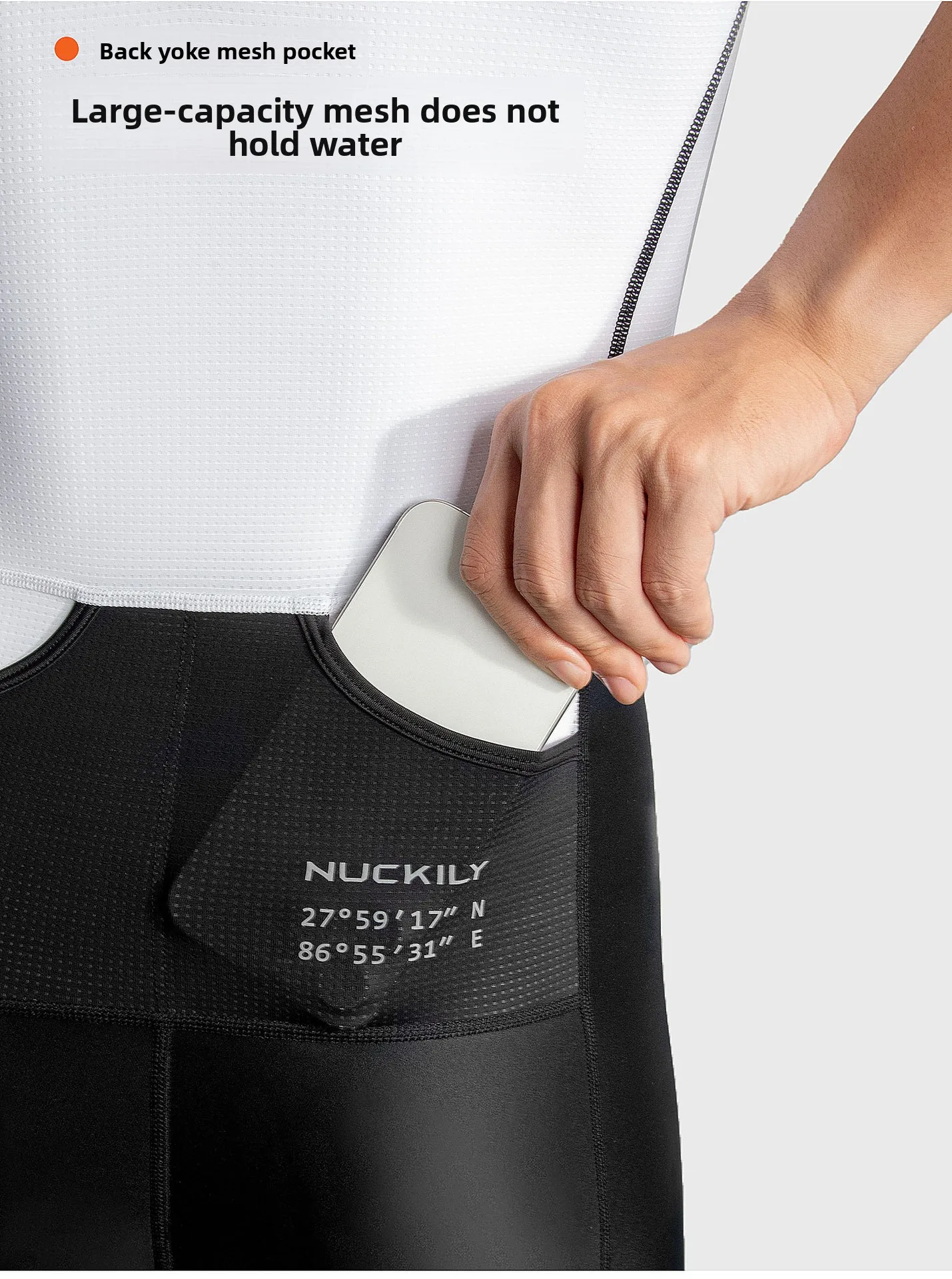 NUCKILY Herren Triathlon-Anzug Ironman Trisuit Ärmellos Radfahren Laufen Schwimmen Einteiliger Kompressionsanzug Schnelltrocknend Aero Rennanzug Pro – Detail 14