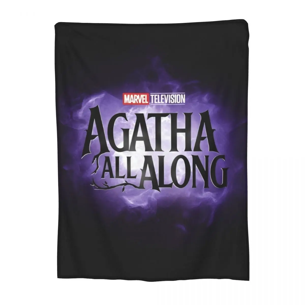 Agatha All Along   LOGO Flannel Blanket Fantasy Superhero Awesome Throw Blankets for Home 200x150cm