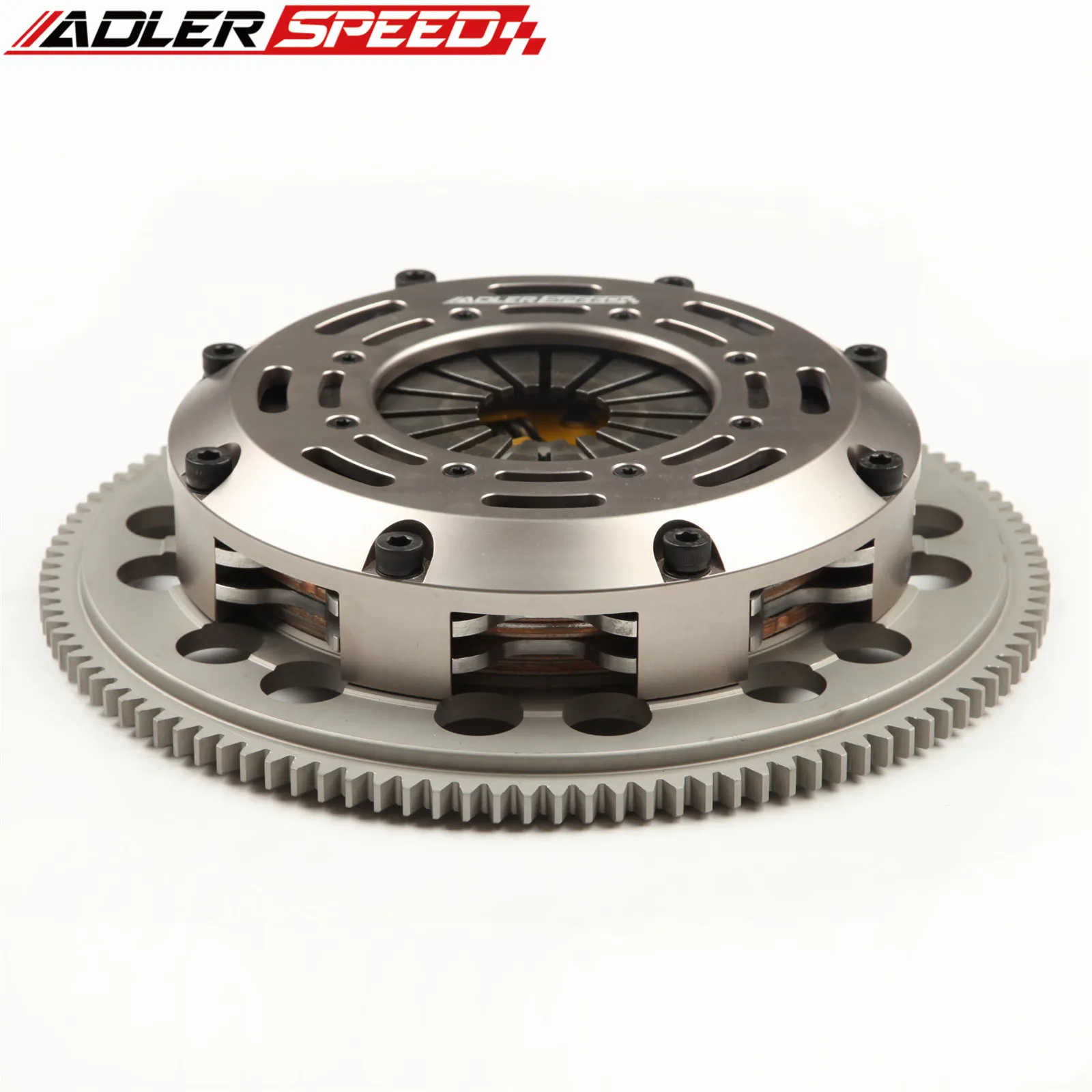 ADLERSPEED SPRUNG CLUTCH TWIN DISK KIT MEDIUM For 01-03 MAZDA PROTEGE MAZDASPEED