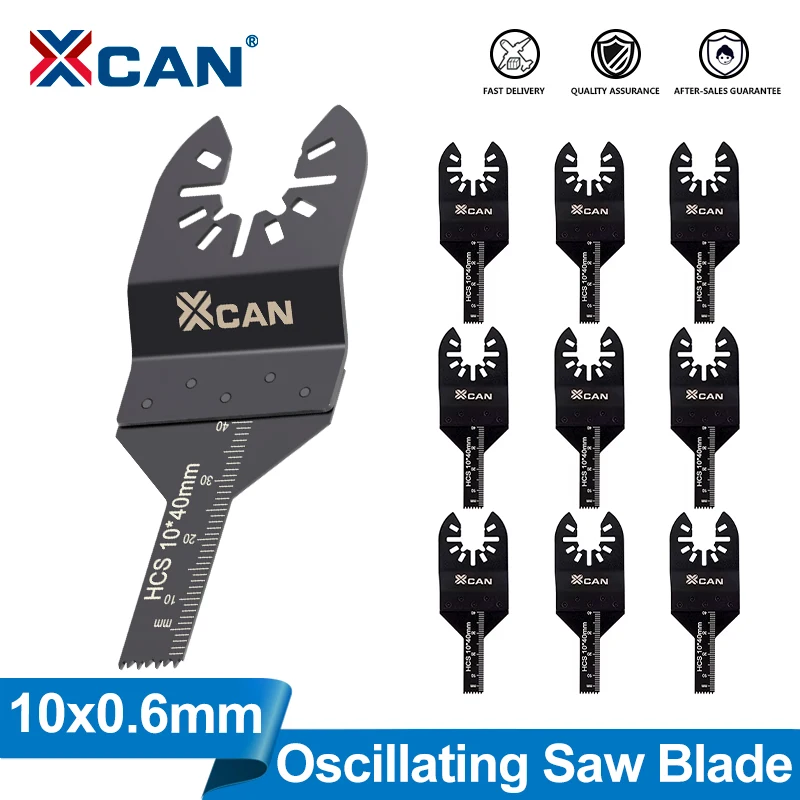 XCAN 1/10/20/50pcs Oscillating Saw Blades Multi Tools Blades High Carbon Steel Quick Release Saw Blade for Metal Wood Plastic