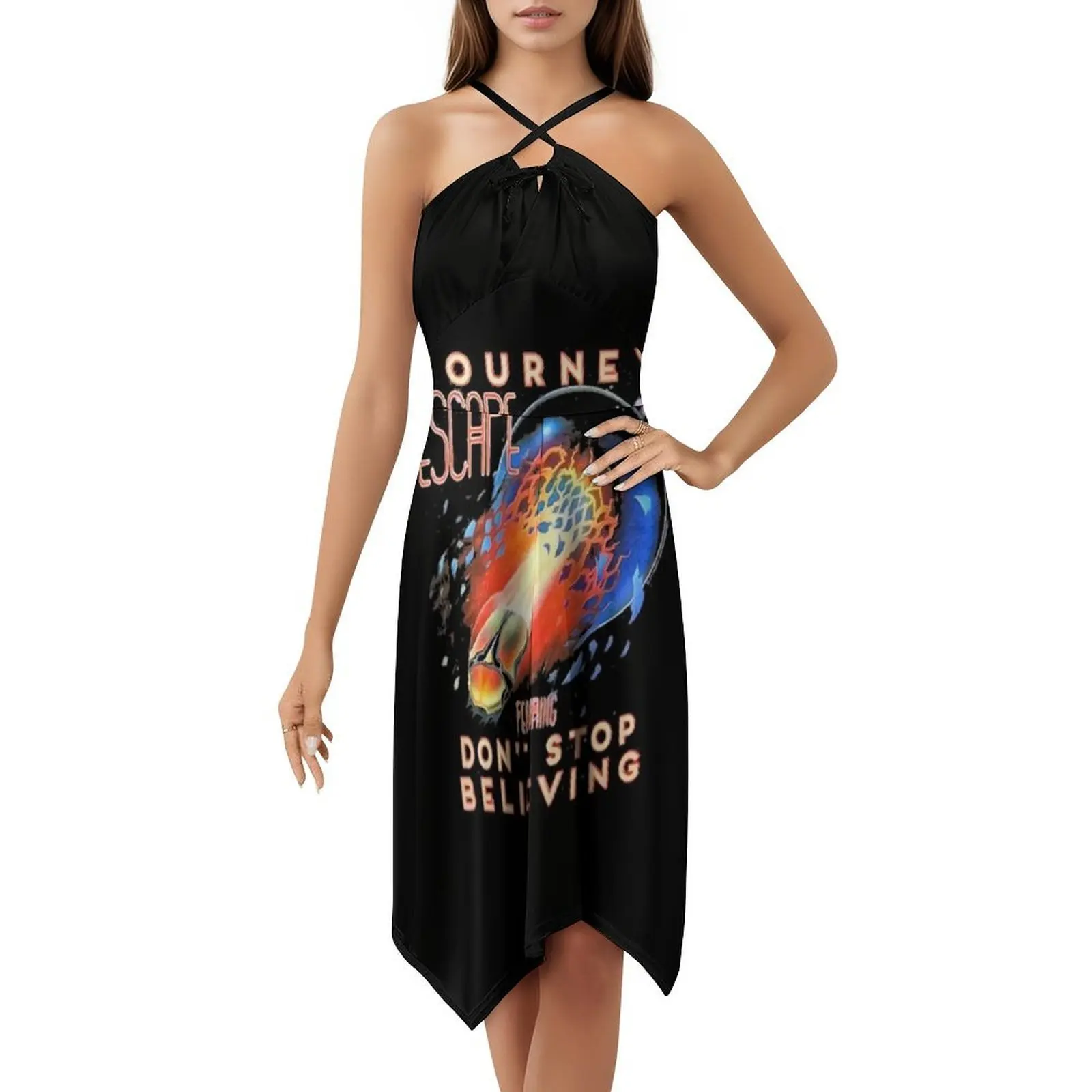 رحلة الهروب Legendaris-لا تتوقف عن الإيمان على شكل قلب فستان أنيق للحفلات الصيفية للنساء رحلة الهروب #5