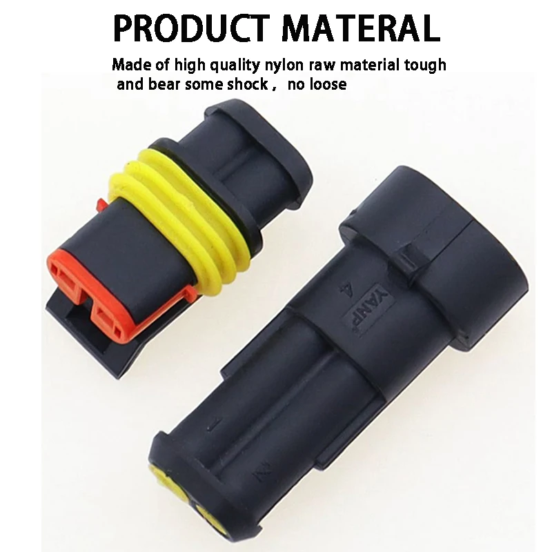 2set 5set Waterproof 1/2/3/4/5/6 Pin Way Seal Quad Bike 12A IP68 Electrical Automotive Wire Connector Plug Terminals Truck Car