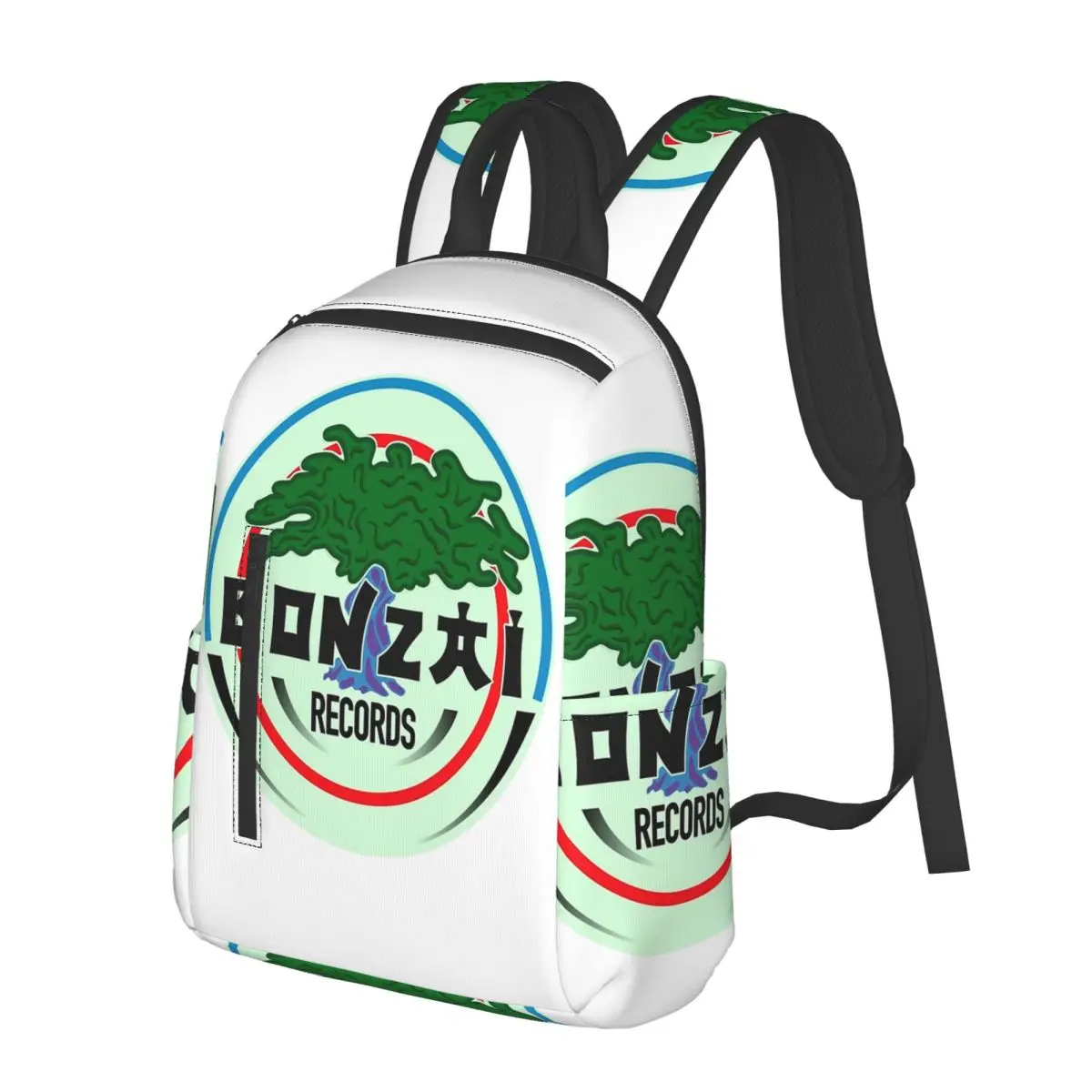 Bonzai Records Student Backpack School Bag Hiking Travel Daypack for Boys Girls Fashion Bookbag Shoulder Bags
