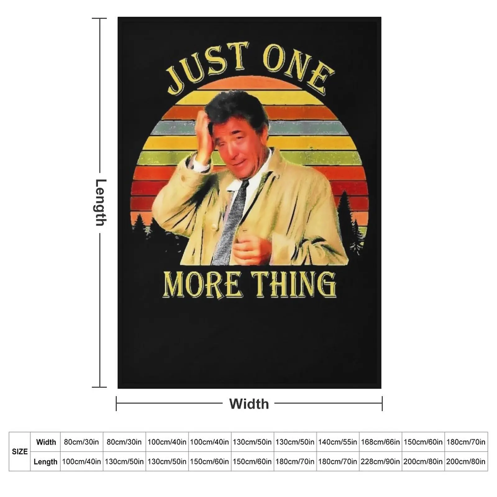 Just One More Thing Columbo Throw Blanket manga Thins Decoratives Bed Blankets